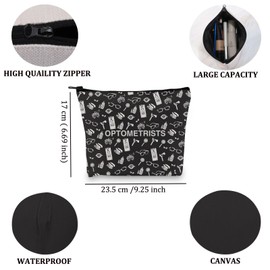 Optometrists Gift Eye Clinic Gift Optometrists Thank You Zipper Pouch Makeup Bag (Optometrists Bag CA)