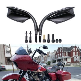 Universal 8mm 10mm Motorcycle Rearview Side Mirrors Fits For Harley Breakout Street Glide Kawasaki Suzuki Cruiser Bike Sports