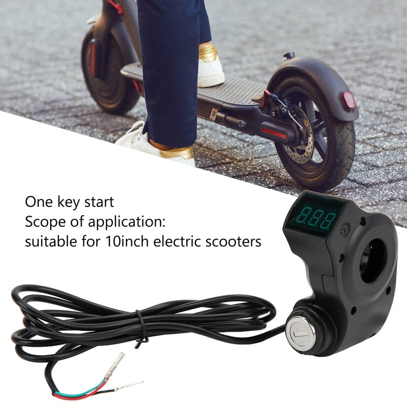 Wire Lock Key Ignition Switch One Button Electric Scooter 3