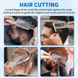 Qiyuda 2 Pcs Blend Friend Fade Comb with Tail Comb, Professional Barber Frend Fade Cutting Tool