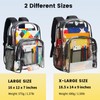 Vorspack Clear Backpack Heavy Duty PVC Transparent Backpack Extra Large