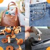 WUTA 100 Pcs Copper Rivets & Burrs, Leather Copper Rivet