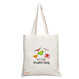 Coralgraph Inc TB1364 Well Done Smarty Pants Tea Novelty Present Gift Printed Eco-Friendly Stylish Long Handled Tote Shoulder Bag