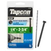 Tapcon 24389 1/4" X 2-3/4" HEX Head Black Screw Anchor