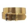 1 1/2" (38mm) Snap On Plain Leather Jean Belt With