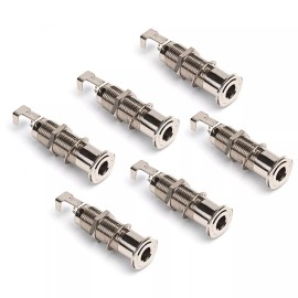 Golden Age Flush-mount 1/4" Output Jack for Solidbody Guitar - 6 Pack