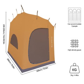 Inner Tents with Spacious Interior 8-10 Person Camping Tent Waterproof Windproof Camping Tent Portable for Outdoor Camping Beach
