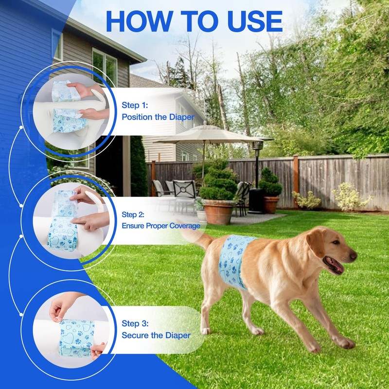 Flying Paws Male Nappies Pack of 26 M, Disposable Nappies