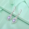 Blaniy Infinity Dangle Drop Leverback Teardrop Earrings for Women 925