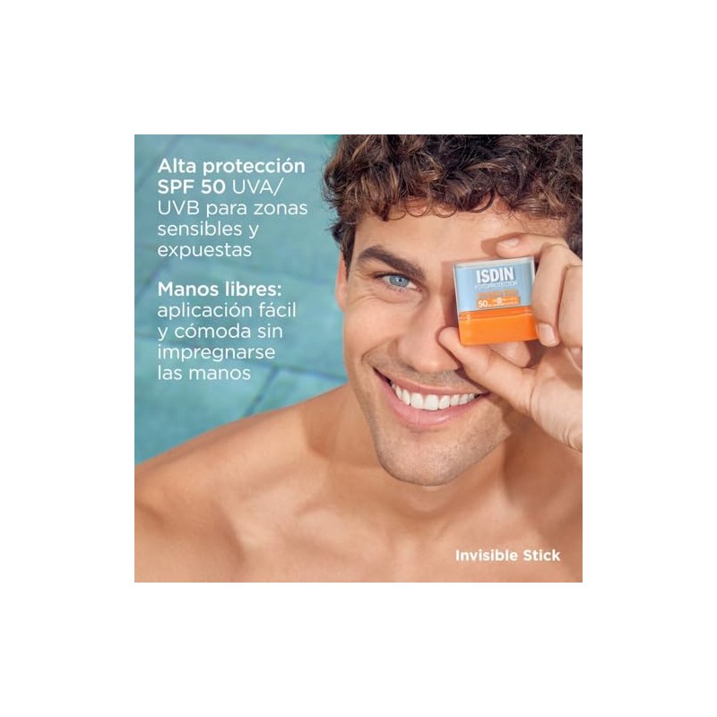 Isdin Fotoprotector En Barra Acabado Invisible Spf 50, 10gr