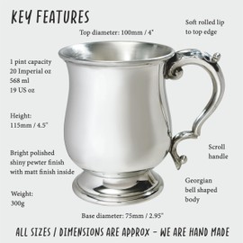 Standard Georgian 1 Pint Tin