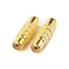 RCA Coupler, Devinal RCA Female to RCA Female Adapter Gold