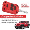 USSKYBOY Injection Molded Key Fob Cover Accessories for Jeep Wrangler