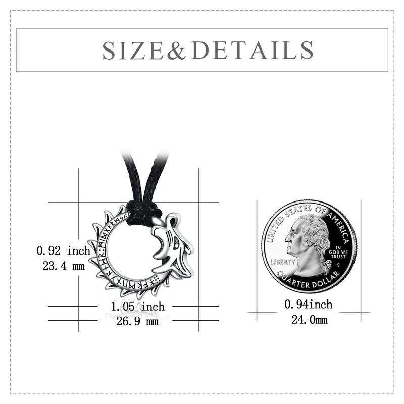 POPLYKE Cremation Urn Necklaces for Ashes Sterling Silver Urn Necklace