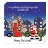 Twizler Lustige Weihnachtskarten, 6 Stück – Impossible Parking Design –
