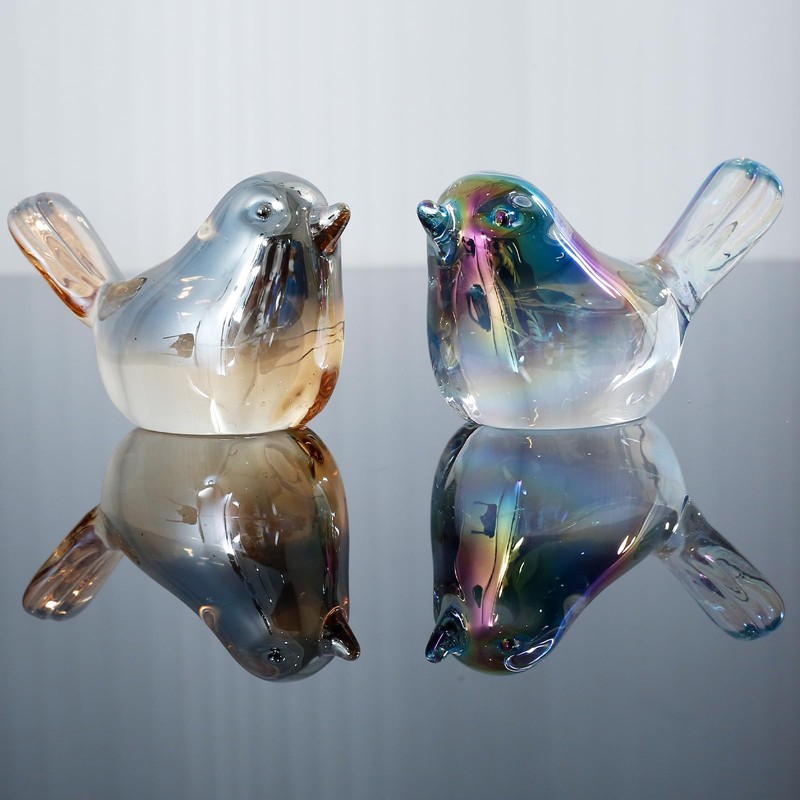 DJAPWPX-Crystal Bird Figurines Decorative Bird Statue Beautiful Crystal Bird Decor