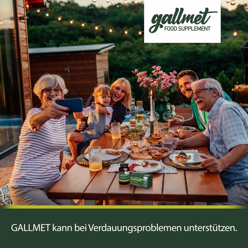 GALLMET Natural 60 x Ox Bile 125 mg bile salt