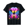 19th Birthday, Girl 19 Years, Butterfly, Number 19 T-Shirt