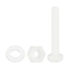 sourcing map 300 Pcs/100 Sets Nylon Hex Bolts, M4 x