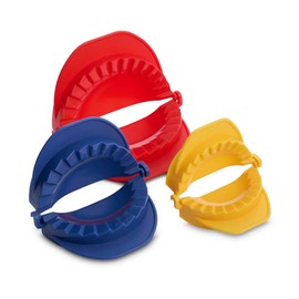 HIC Kitchen Empanada Dough Presses Make Different Sized Empanadas Raviolis Pierogis Turnovers and Dumplings, Set of 3