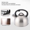 3L Stainless Steel Whistling Kettle with Insulated Handle, Quick Boiling