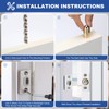 2 PCS Ball Catch for Top of Door, Closet Door