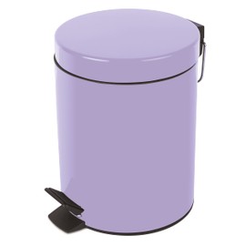 Spirella Cosmetic Bin Sydney Lavender Purple Pedal Bin 5 Litre - with Removable Inner Bin, Purple