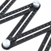 TOPWAY Multi-Function Angle Measuring Ruler, Aluminum Alloy Metal Angle Template