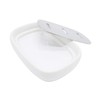 Lofekea Ceramic Soap Dish, Stainless Steel Soap Holder for Bathroom