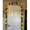 Beferr 4Pcs 7.2FT Artificial Sunflower Vine Hanging Sunflower Garland Silk