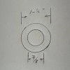 Waterford 5 CLEAR ACRYLIC 1 -1/2" WASHERS FOR Waterford Chandelier