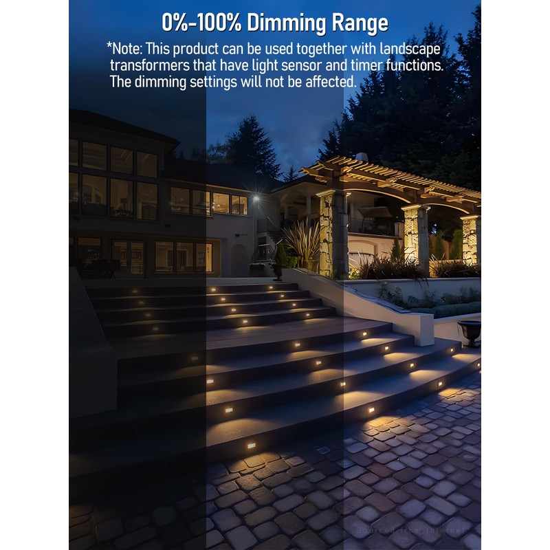 LEONLITE 120W AC Low Voltage Dimmer for Landscape Lighting, 12V-15V