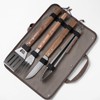 5pcs BBQ Grill Accessories Set - Stainless Steel Grilling Tools