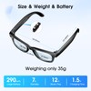 Tulbeys Smart Recording Glasses - 8MP Camera, AI Translation, Bluetooth