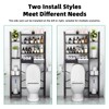 Kalrin 8-Tier Over The Toilet Storage with Side Rack, Over