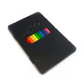 Bruynzeel MXZ - 12 Triangular Colouring Pencils in Black Metal Tin