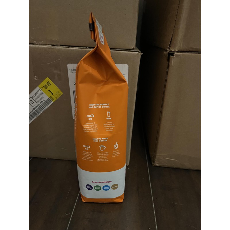 Dunkin' Donuts Whole Bean Coffee 5 x 1 LB Total