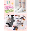 BOARDFEB 8 Pairs Sheer Socks Elastic See Through Socks Summer