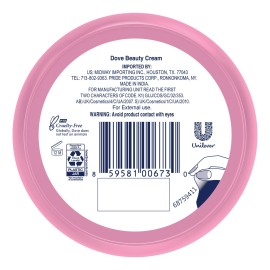 Dove Beauty Cream - Pink - Pack of 12 , 5 oz Cream