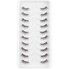 Half False Eyelashes, D Curl, Russian Stripes, False Eyelashes, Manga
