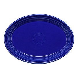Fiesta® 9 5/8” Small Oval Serving Platter – Durable Ceramic, Lead-Free, Dishwasher/Microwave/Oven Safe – Made in USA - Twilight