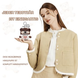 QUANMAITONG Lucky Charm Bear Pocket Hug Gift for Women, Funny Courage Children's Gift Lucky Charm Exam, Get Well Soon Gifts Best Friend, Potato