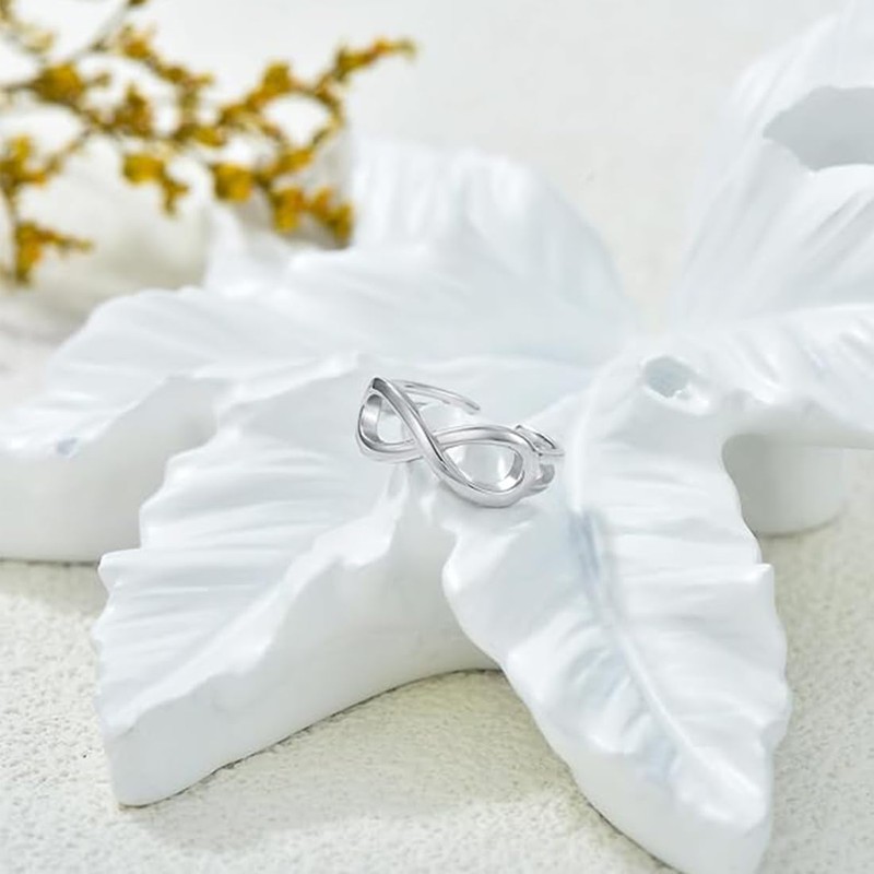 GXGM 12 Pcs Women Open Toe Rings Adjustable Band Rings