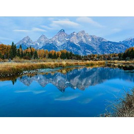 Grand Teton National Park USA DIY 5D Diamond Painting by Number Unique Kits Home Wall Decor Crystal Rhinestone Wall Decor Cross Stitch 12 x 16 inch