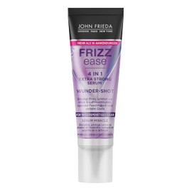 John Frieda 4-in-1 Wunder Shot Extra Strong Serum – Contents: 10 ml – Frizz Ease Series – Tames Frizz – Protects Against Heat and Humidity