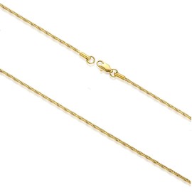 FOSIR Gold Thin Chain for Women, Surgical Stainless Steel 1.8mm Chain Necklace for Women and Men (30 Inches)