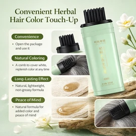 No Brand 🔥HOT【Natural Herbal & Floral】Herbal Hair Dye Pen For Instant Gray Coverage Gray Hair Cover Touch-Up Non-Damaging Color One-Time Use Plant-Based Formula
