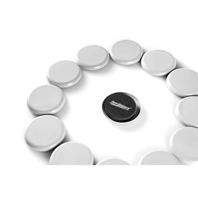 Super Sliders 2 1/2" Round Reusable Furniture Sliders for Carpet