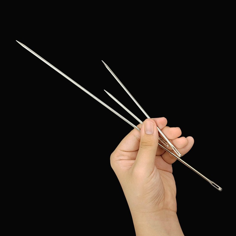 1 Pcs 3.93 inches Length 3mm Thickness Professional Upholstery Needle,