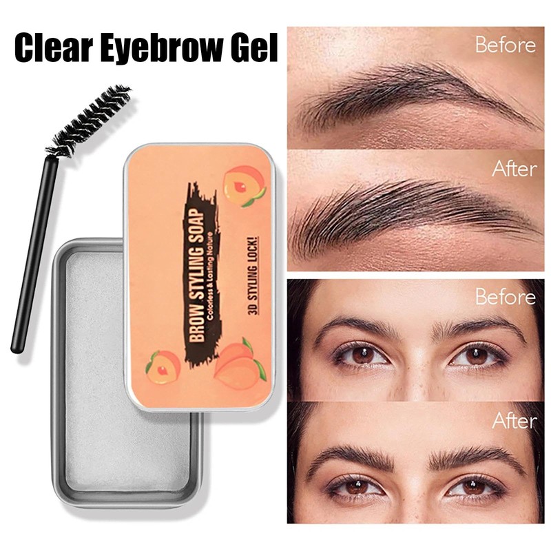 Smudge-Proof Clear Eyebrow Gel for Natural Brows - Long-Lasting Styling